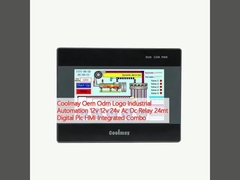 Coolmay Oem Odm লোগো ইন্ডাস্ট্রিয়াল অটোমেশন 12v 12v 24v Ac Dc রিলে 24mt ডিজিটাল Plc HMI ইন্টিগ্রেটেড কম্বো