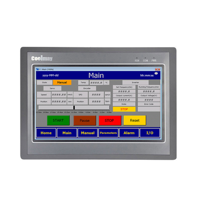 262*180mm Coolmay HMI 65536 Colors HMI Operator Panel Supports MODBUS