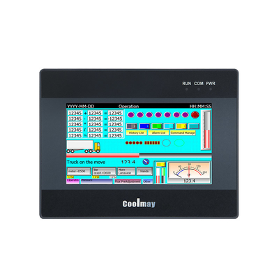 COOLMAY 4.3 Inch HMI PLC Control Coolmay PLC All-in-One High Precision Control Conveyor Printing Machines 128MB RAM 400cd/m² Brightness