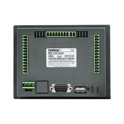 Coolmay 4.3'' HMI PLC All In One  Integrated 65536 True Color Touch Screen RS232/RS485 Port485P Compatible FX3G/FX3U/FX3S with digital temperature  For Water System EX3G-8043H-24MR