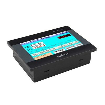 Coolmay 4.3'' HMI PLC All In One  Integrated 65536 True Color Touch Screen RS232/RS485 Port485P Compatible FX3G/FX3U/FX3S with digital temperature  For Water System EX3G-8043H-24MR