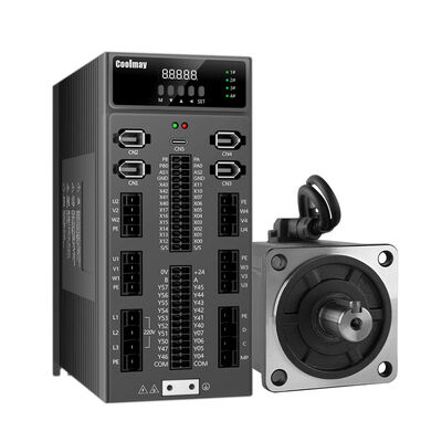 Хорошая цена Coolmay 0.4KW однофазный AC220V серво PLC All-in-One с выходом транзистора 16DI 16DO онлайн