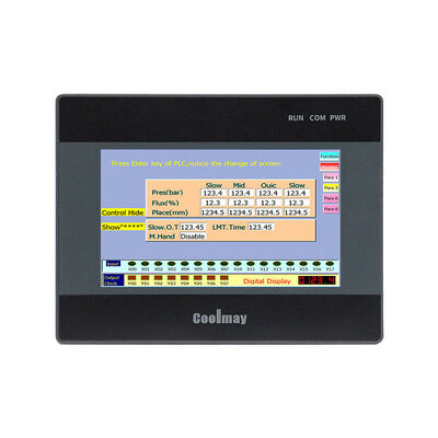 Bom preço 4.3 polegadas Coolmay HMI PLC controlador todo-em-um com 12DI / 12DO e RS232 RS485 para automação industrial on-line