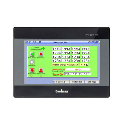 Goede prijs Coolmay EX3U serie 7 inch HMI PLC All-in-One Controller met 24DI/20DO en RS232 RS485 communicatie online