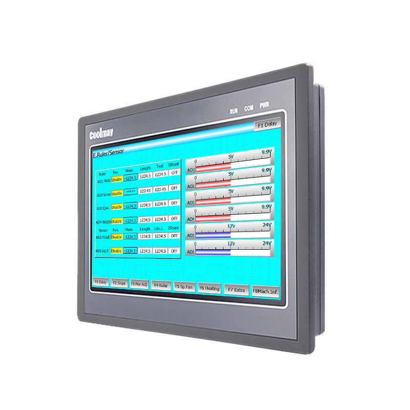222*133mm Display HMI PLC All In One 128MB RAM PLC HMI Panel With ...