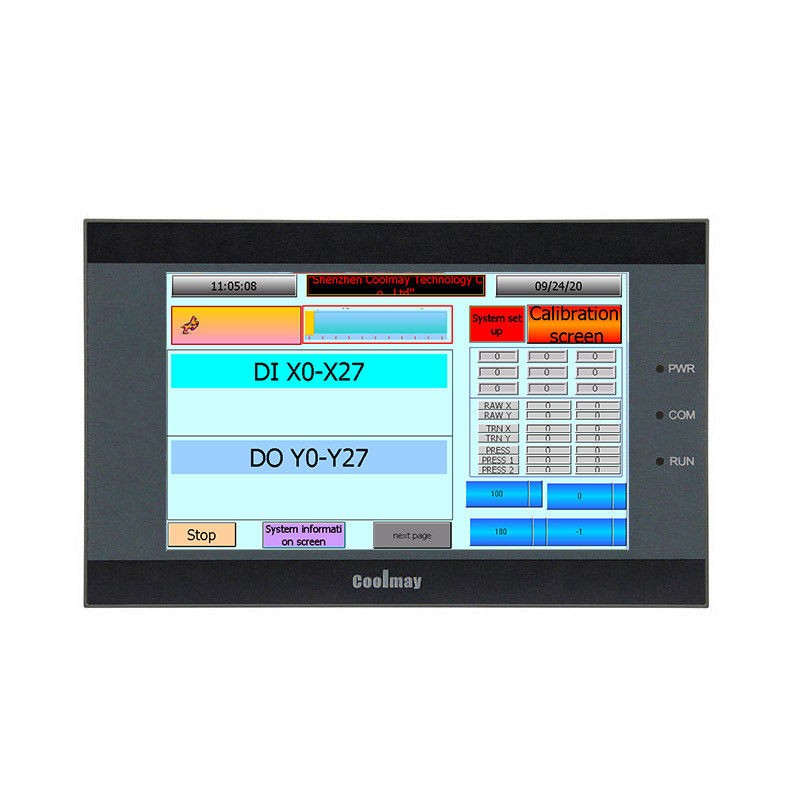 800*480 Pixels 5 In HMI Control Panel 65536 Colors HMI Monitor With ...