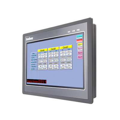 Coolmay 10 Inch HMI Human Machine Interface LED Support Modbus RS232 RS485