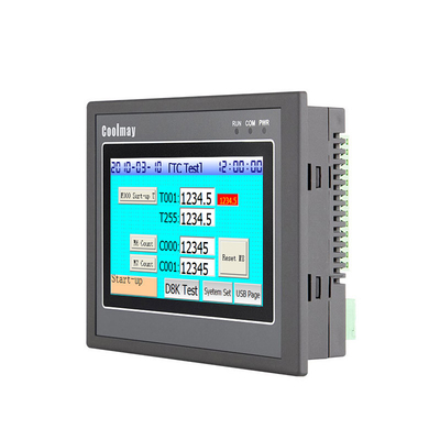 5" TFT EX3G 151*96*36mm PLC Touch Panel ARM9 Core 400MHz PLC HMI All In One