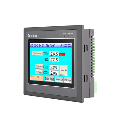 EX3G Series PLC HMI All In One 128MB ROM USB 2.0 Port HMI Display 4.3'' TFT Screen