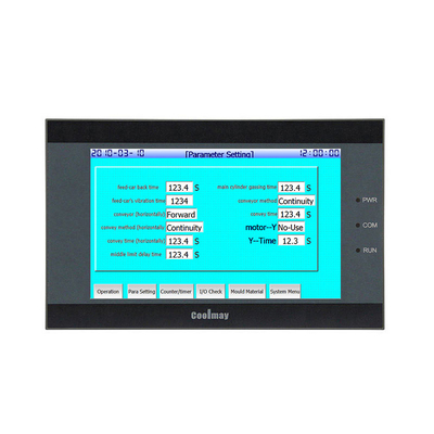 5 Inch TFT HMI PLC Combo Temperature Controller RS232/RS485 With Resistive Touch Screen