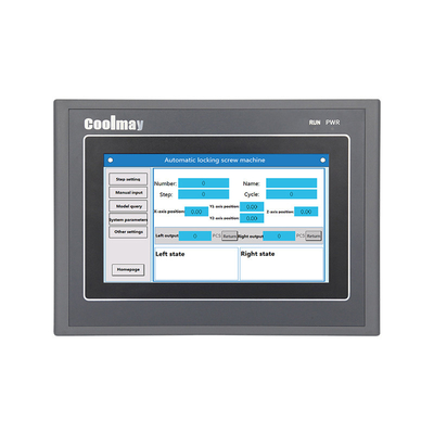 Coolmay 226*163*35.6mm HMI PLC All In One 7In Touch Panel DC24V Controller