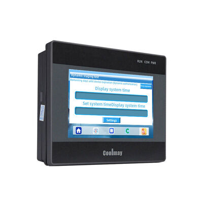 Coolmay 4.3inch HMI PLC Combo with 12DI/12DO and 4AD2DA in a Compact Design for Industrial Automation