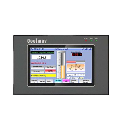 True Color Display Touch Screen PLC Controller 12DI 12DO Rechargeable Battery