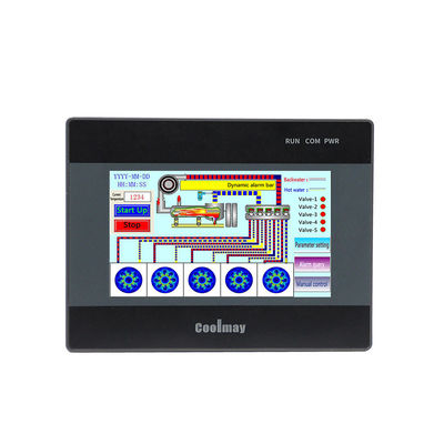 Coolmay 4.3 Inch Integrated HMI PLC All In One Rs232 Rs485 Com Port