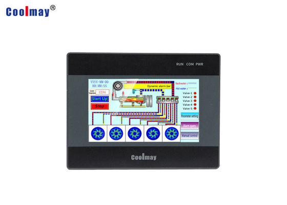 Portrait Display PLC HMI Panel 4AI 2AO 12DI 12DO 4.3" TFT