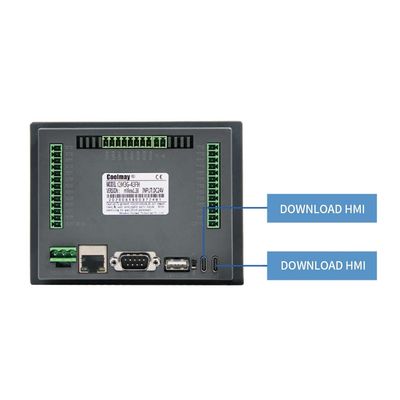 12DI 12DO 408MHz Integrated HMI PLC With GX Developer 8.86