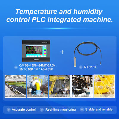 Temperature Humidity Control PLC HMI Panel 3 Analog Inputs Passive NPN