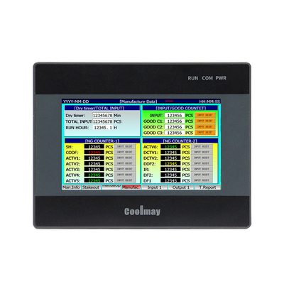 RS Protocol HMI PLC All In One MView Software RS232 Program Portrait Display